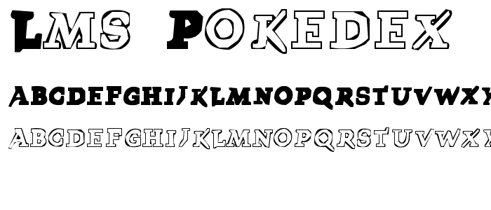 LMS PokeDex font
